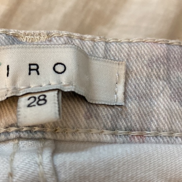 IRO Damia Camo Paint Splatter Printed Skinny Denim Jeans (16) - Picture 4 of 4